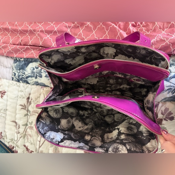 Ted Baker Fuchsia Glossy Shoulder Bag - Picture 11 of 14